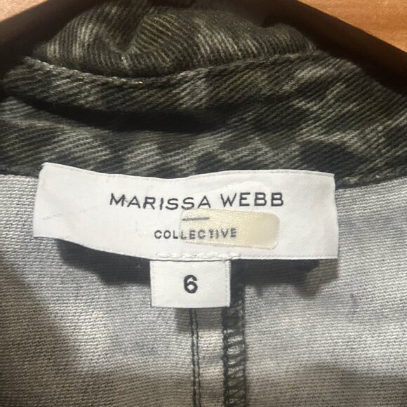 EUC Marissa Webb Mera Animal Print Cotton Canvas Jacket Womens Size 6 - Picture 12 of 15